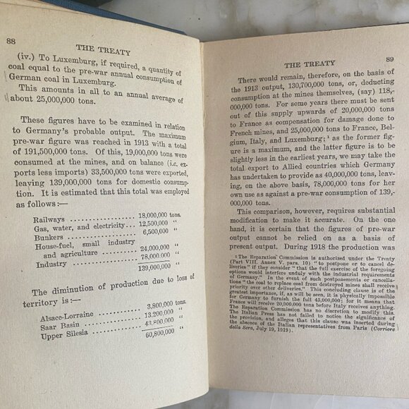 Antique The Economic Consequences of the Peace John Maynard Keynes Book Vintage - Picture 6 of 6